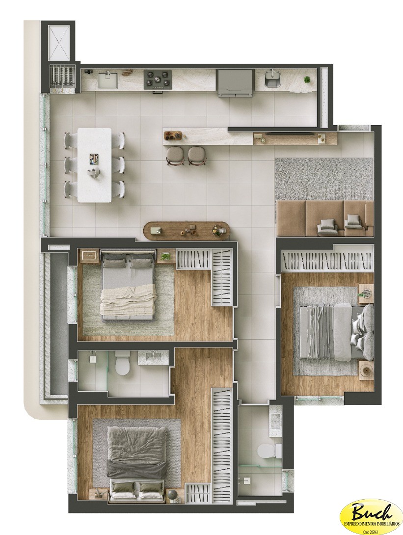 Apartamento, 6 quartos, 80 m² - Foto 21