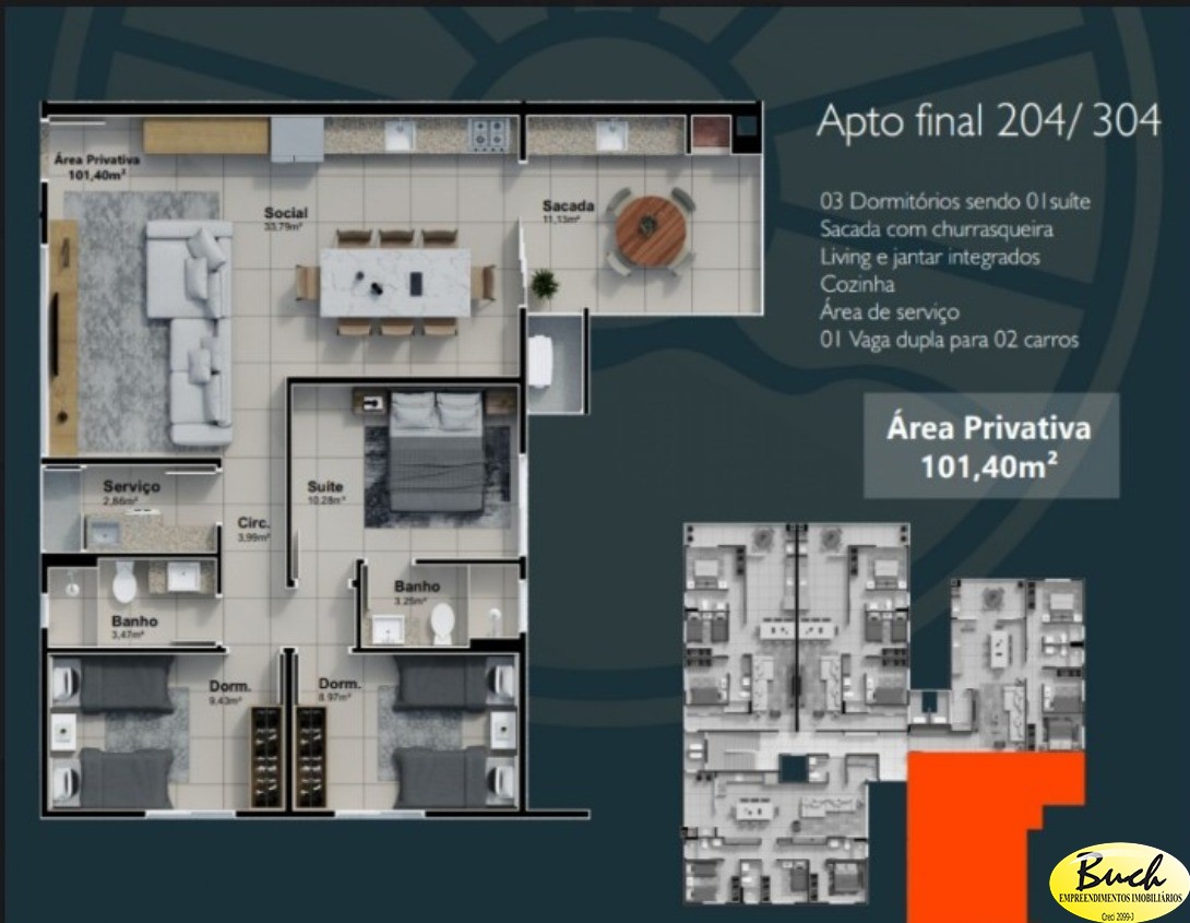 Apartamento, 3 quartos, 137 m² - Foto 6