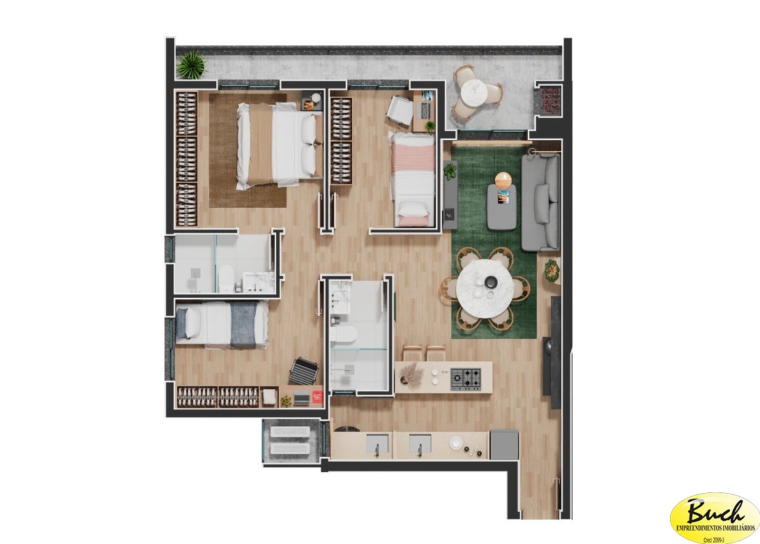 Apartamento, 3 quartos, 78 m² - Foto 23