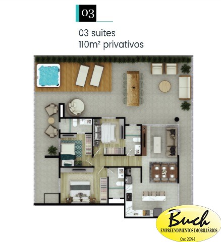 Apartamento, 3 quartos, 83 m² - Foto 3