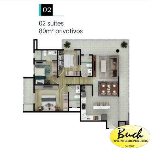 Apartamento, 3 quartos, 83 m² - Foto 6