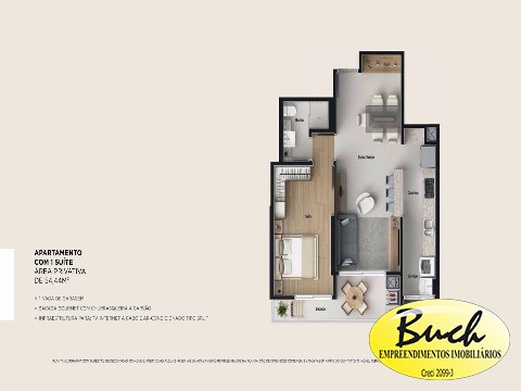 Apartamento, 1 quarto, 54 m² - Foto 14