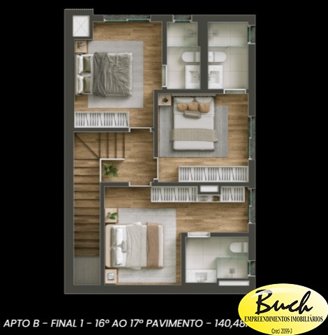 Apartamento, 3 quartos, 140 m² - Foto 23