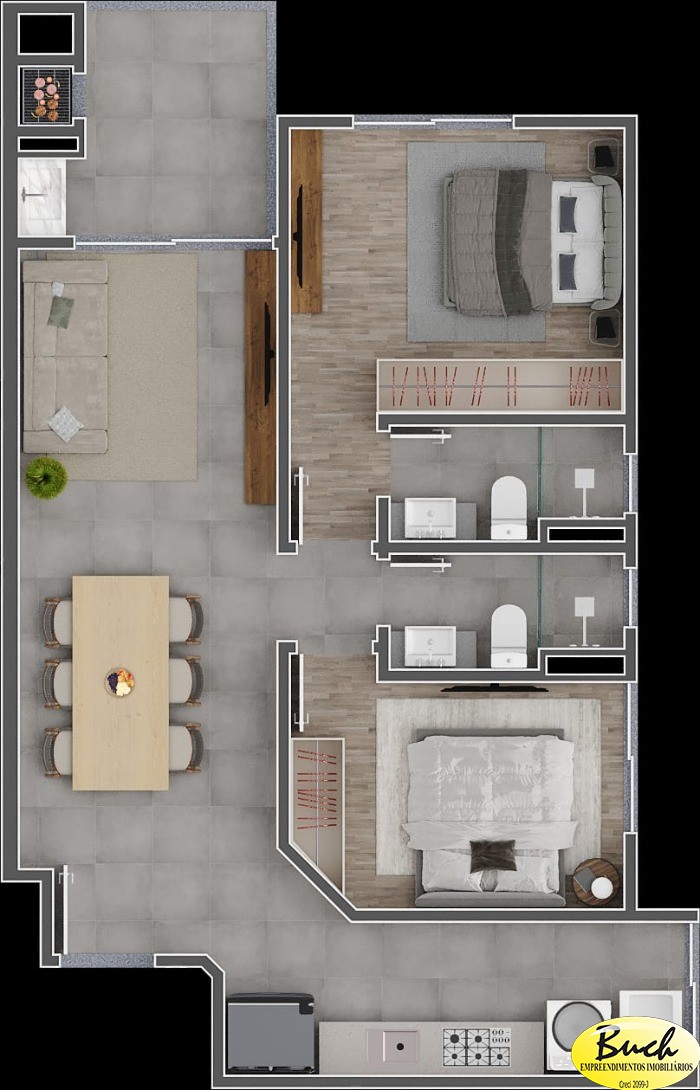 Apartamento, 3 quartos, 91 m² - Foto 6