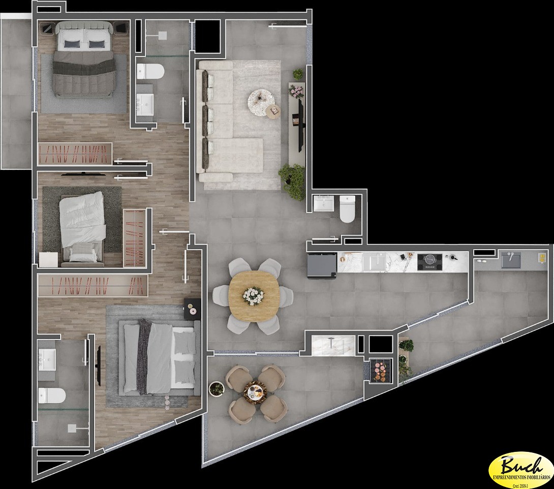 Apartamento, 3 quartos, 91 m² - Foto 7