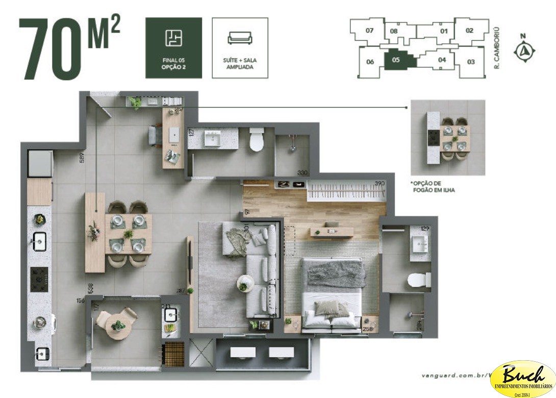 Apartamento, 2 quartos, 70 m² - Foto 7