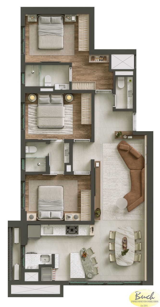 Apartamento, 3 quartos, 97 m² - Foto 35