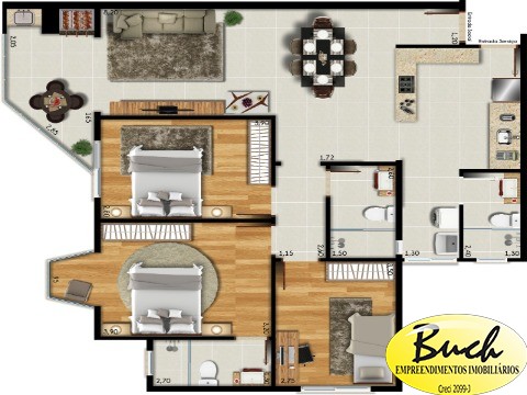 Apartamento, 3 quartos, 115 m² - Foto 4