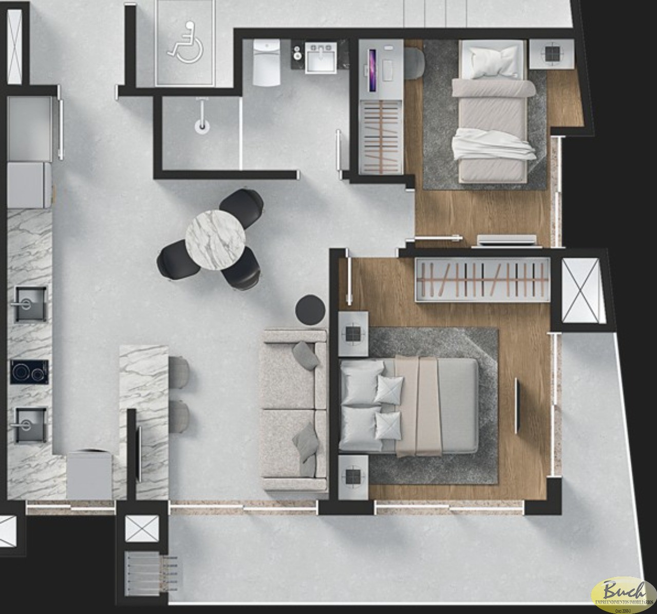 Apartamento, 2 quartos, 58 m² - Foto 9