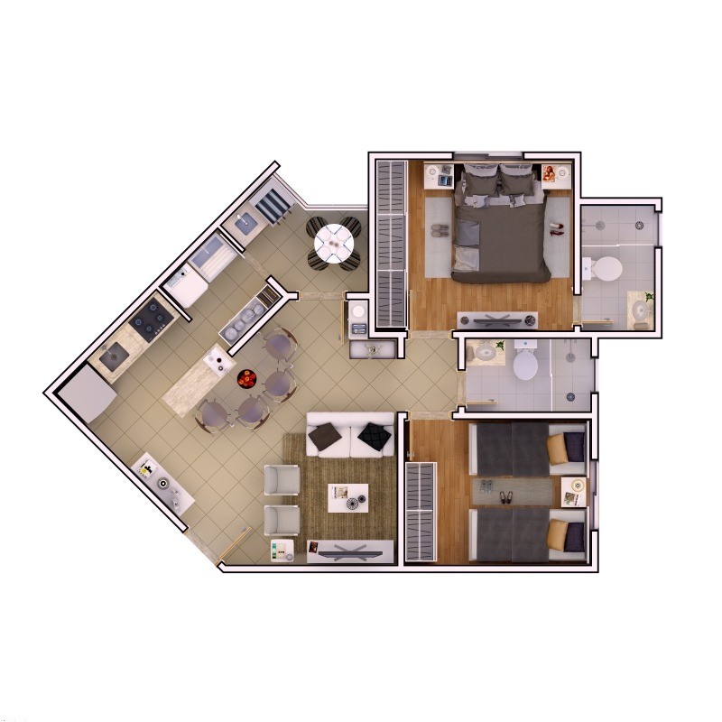 Apartamento, 2 quartos, 57 m² - Foto 24