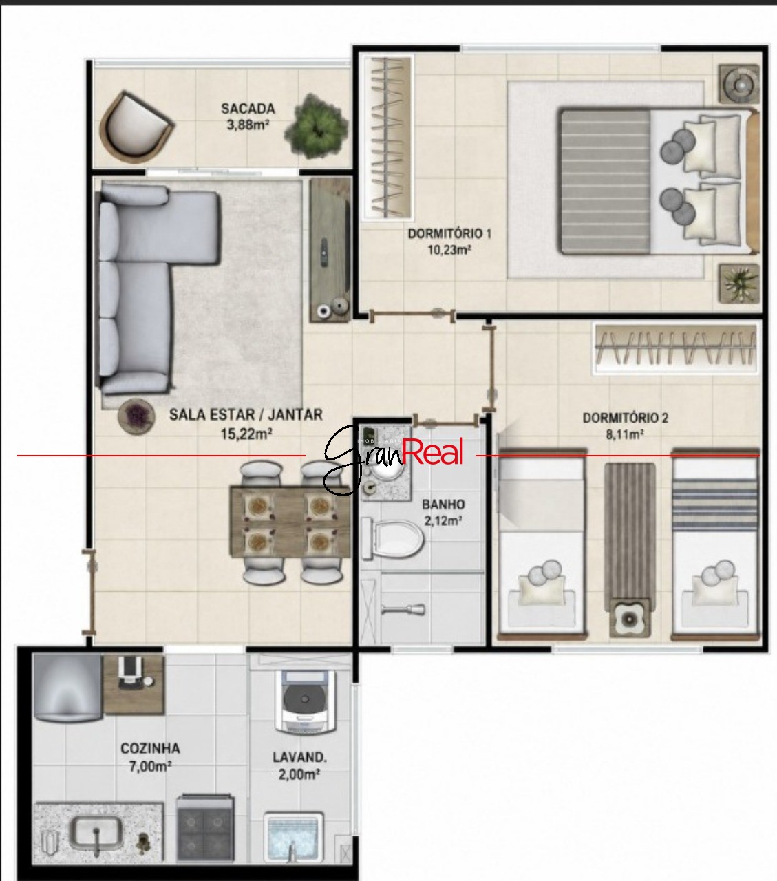 Apartamento, 2 quartos, 49 m² - Foto 27