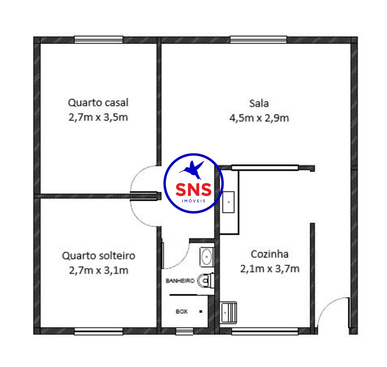 Apartamento, 2 quartos, 51 m² - Foto 57