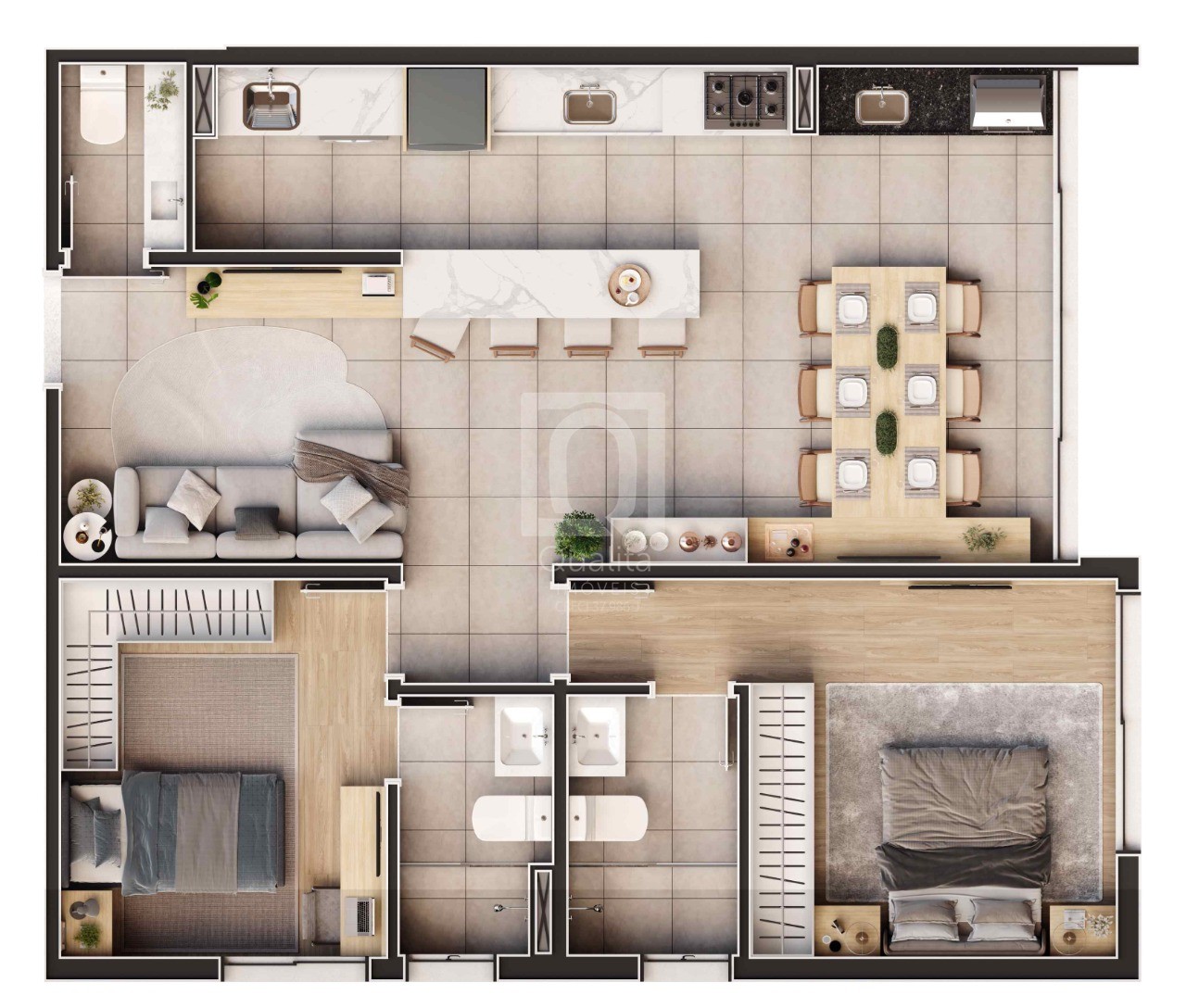 Apartamento, 2 quartos, 80 m² - Foto 30