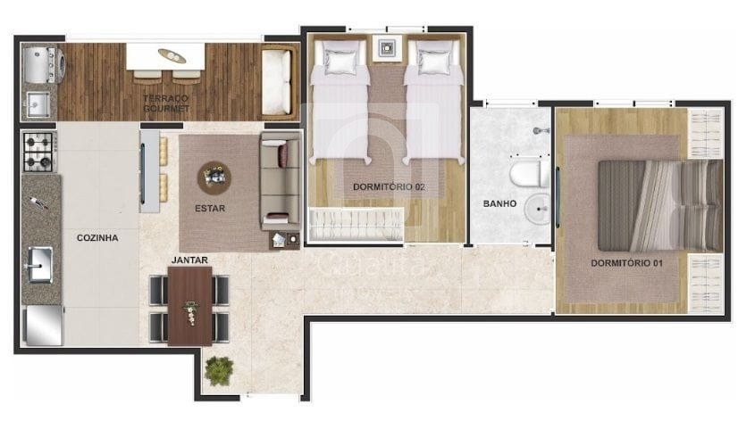 Apartamento à venda com 2 quartos, 48m² - Foto 12