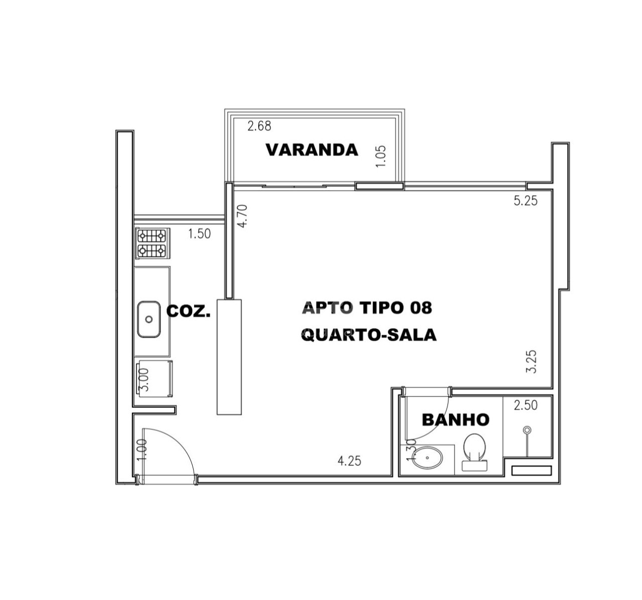 Apartamento, 1 quarto, 37 m² - Foto 16