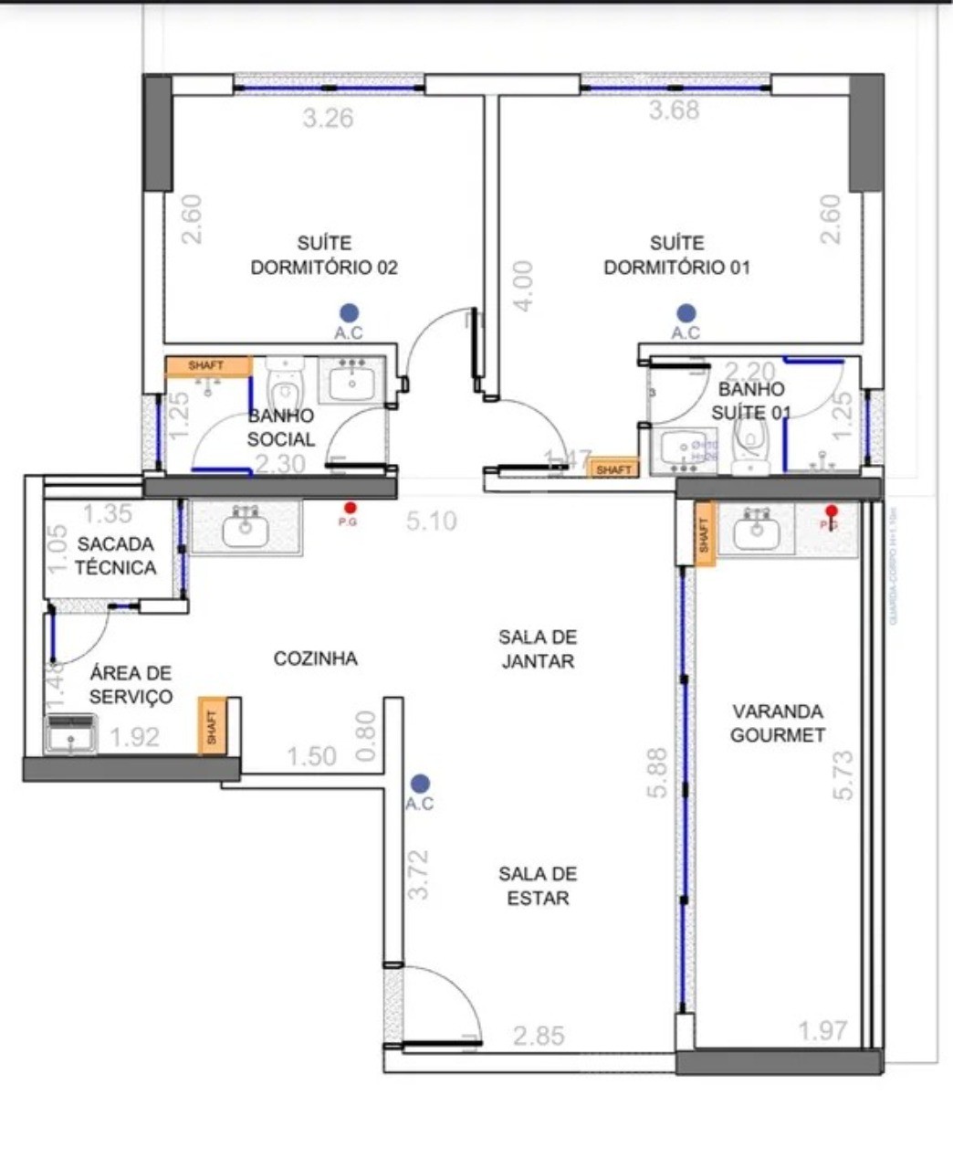 Apartamento à venda com 2 quartos, 78m² - Foto 5