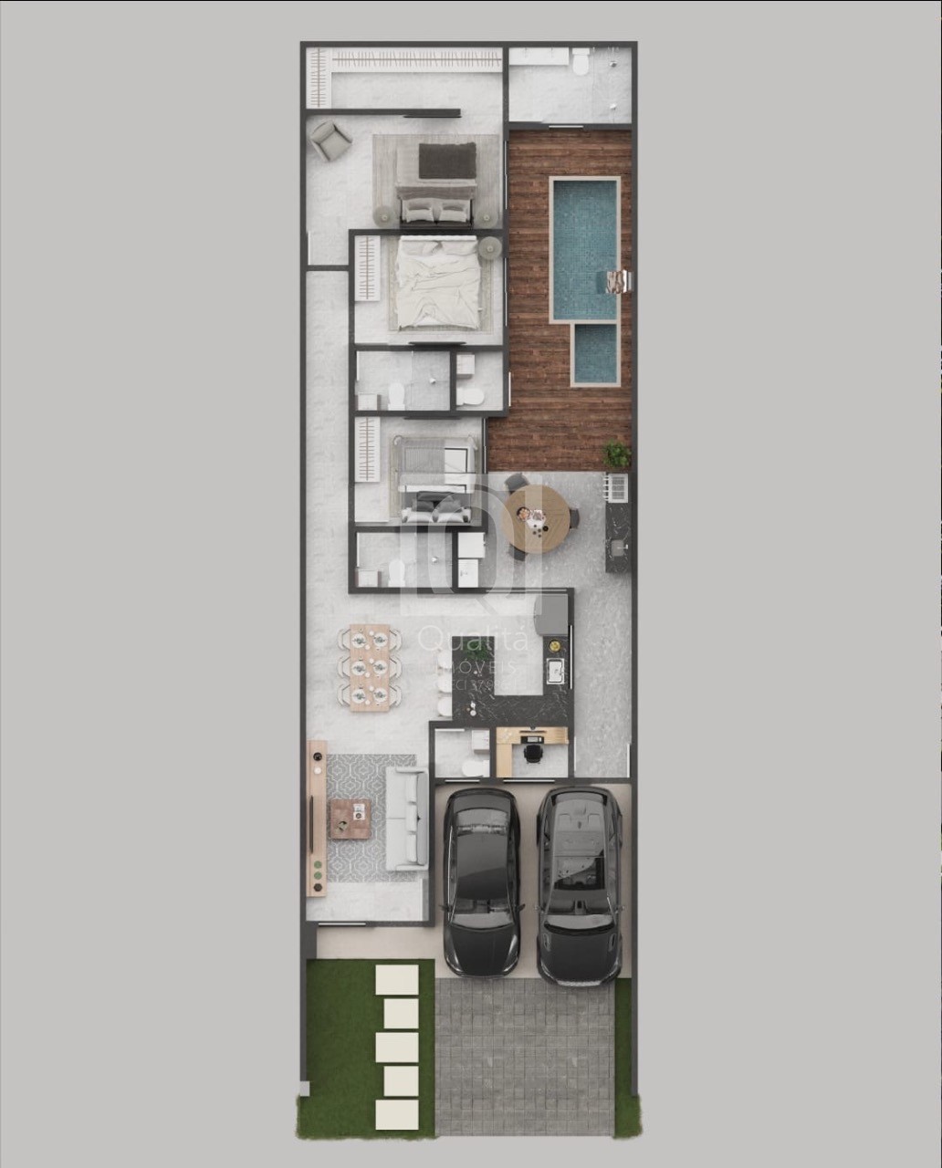 Casa de Condomínio, 3 quartos - Foto 4