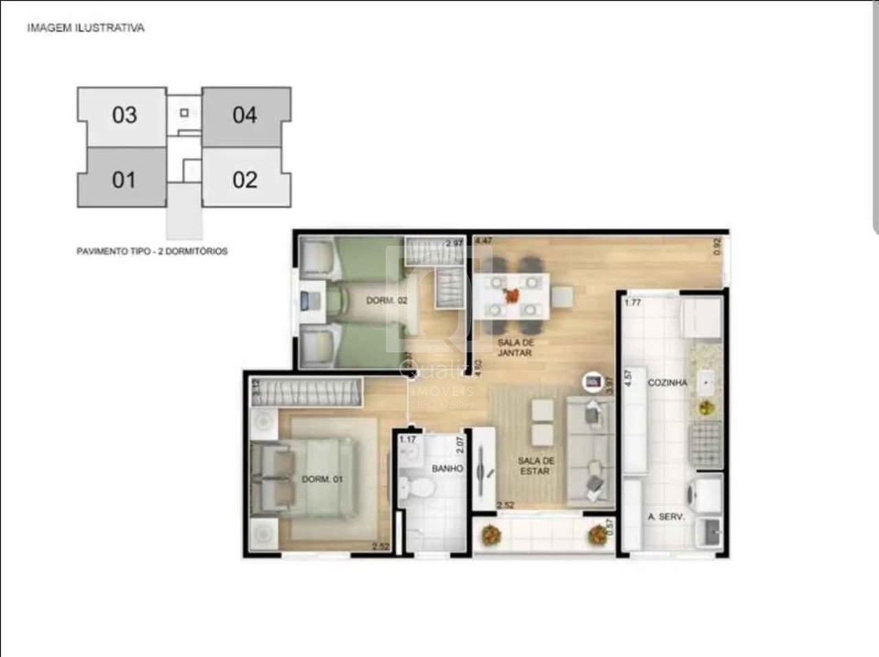 Apartamento à venda com 2 quartos, 53m² - Foto 11