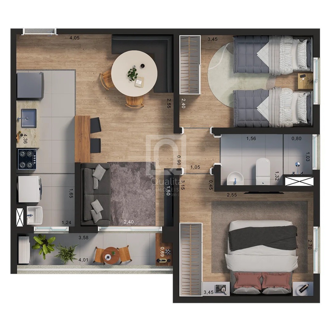 Apartamento, 2 quartos, 52 m² - Foto 20