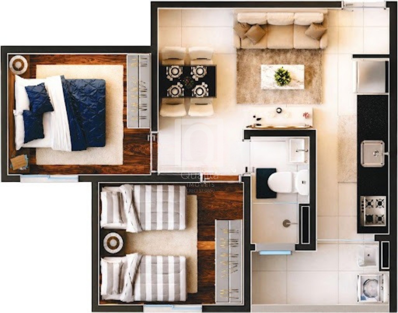 Apartamento, 2 quartos, 40 m² - Foto 24