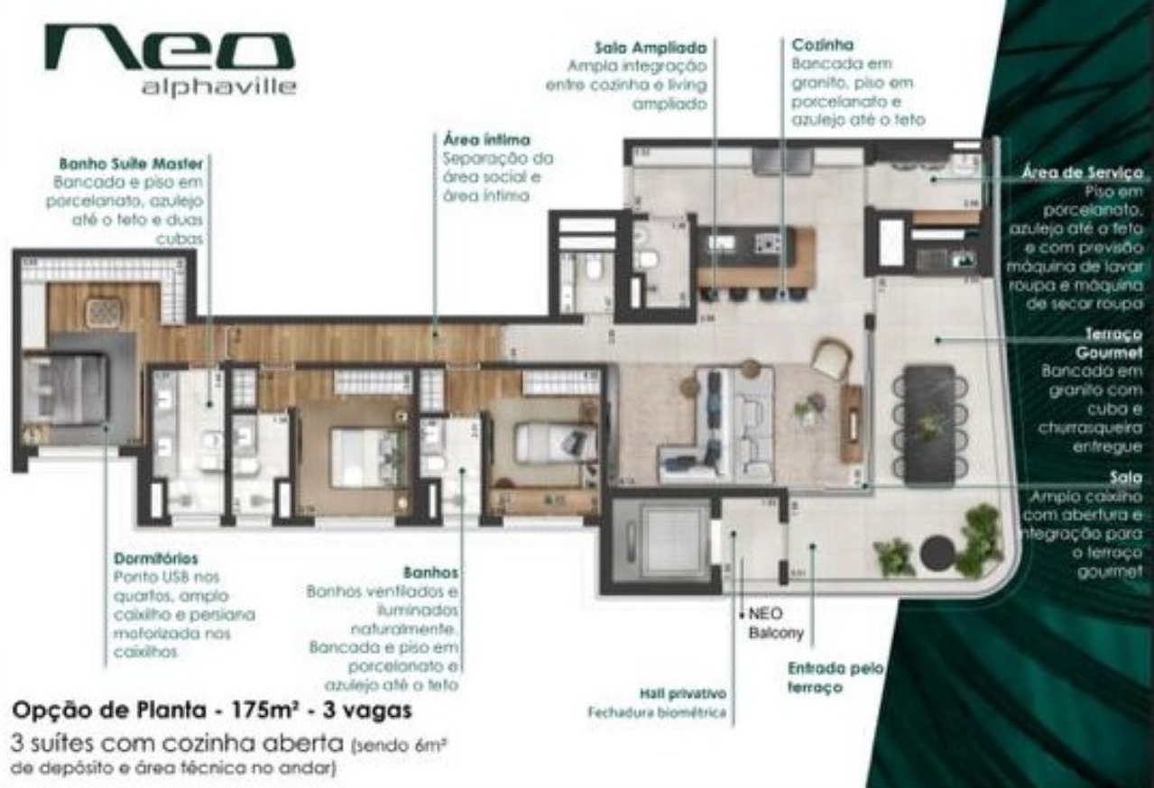 Apartamento, 3 quartos, 175 m² - Foto 16
