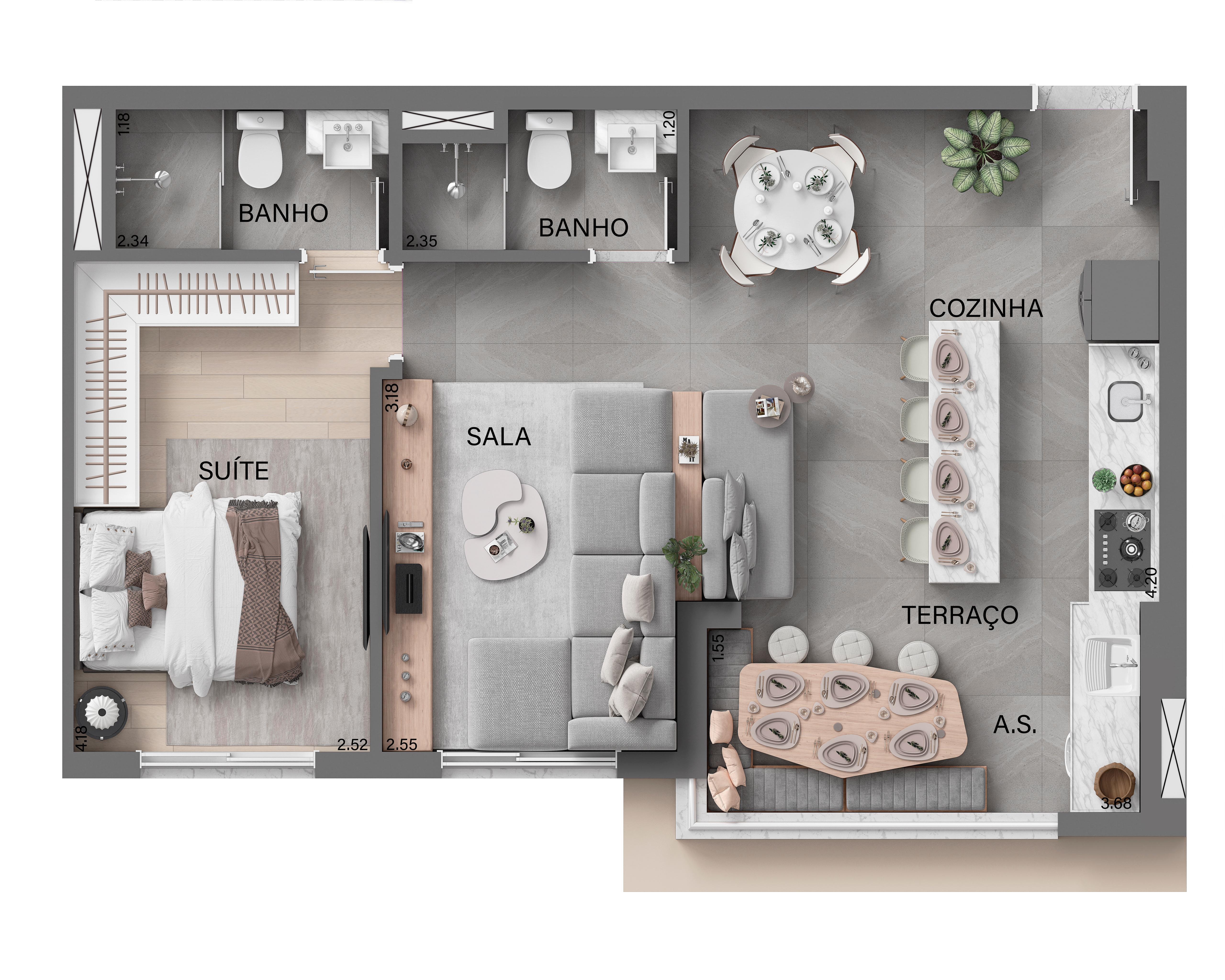 Apartamento, 2 quartos, 57 m² - Foto 15