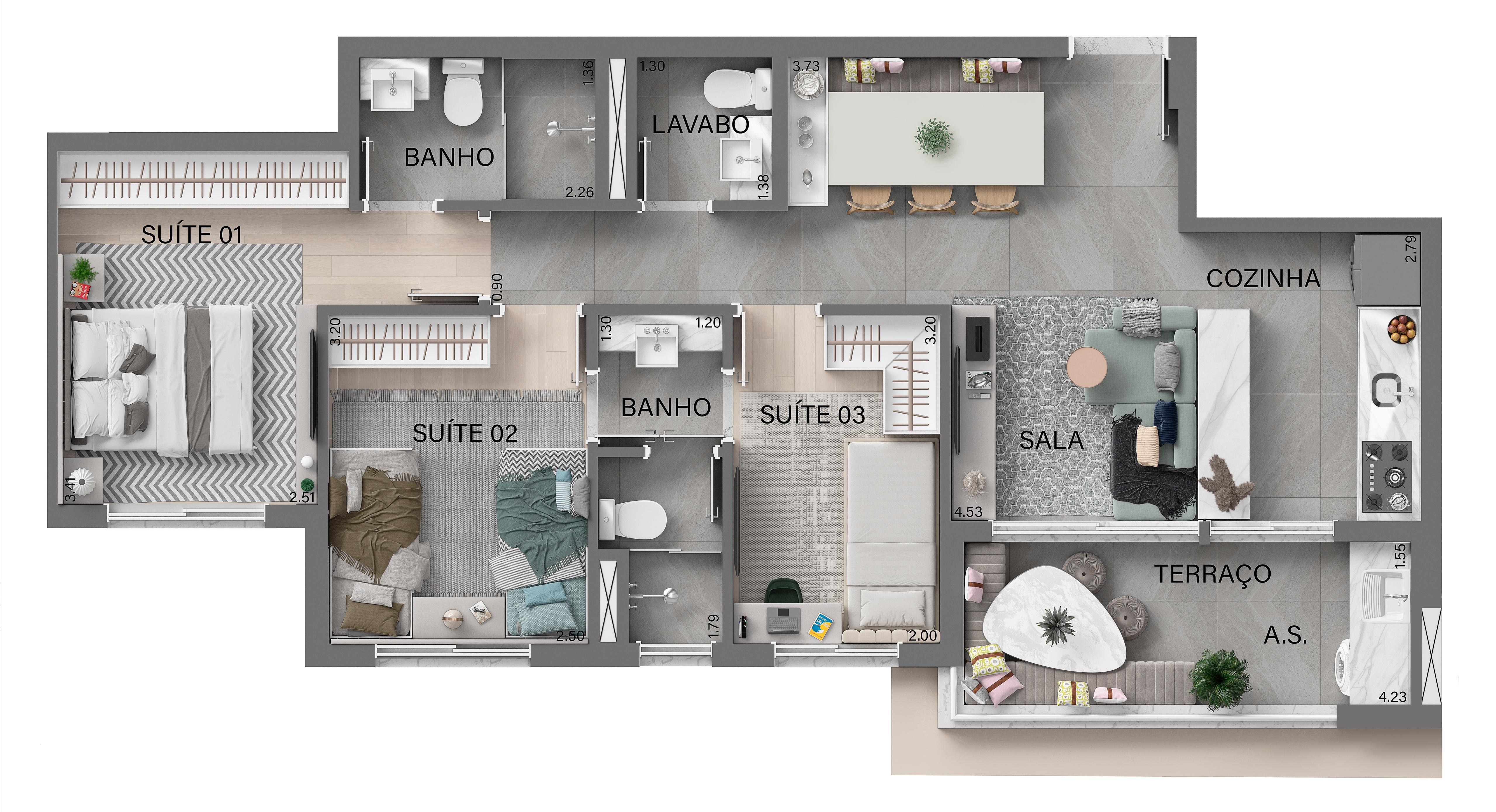 Apartamento, 2 quartos, 57 m² - Foto 10