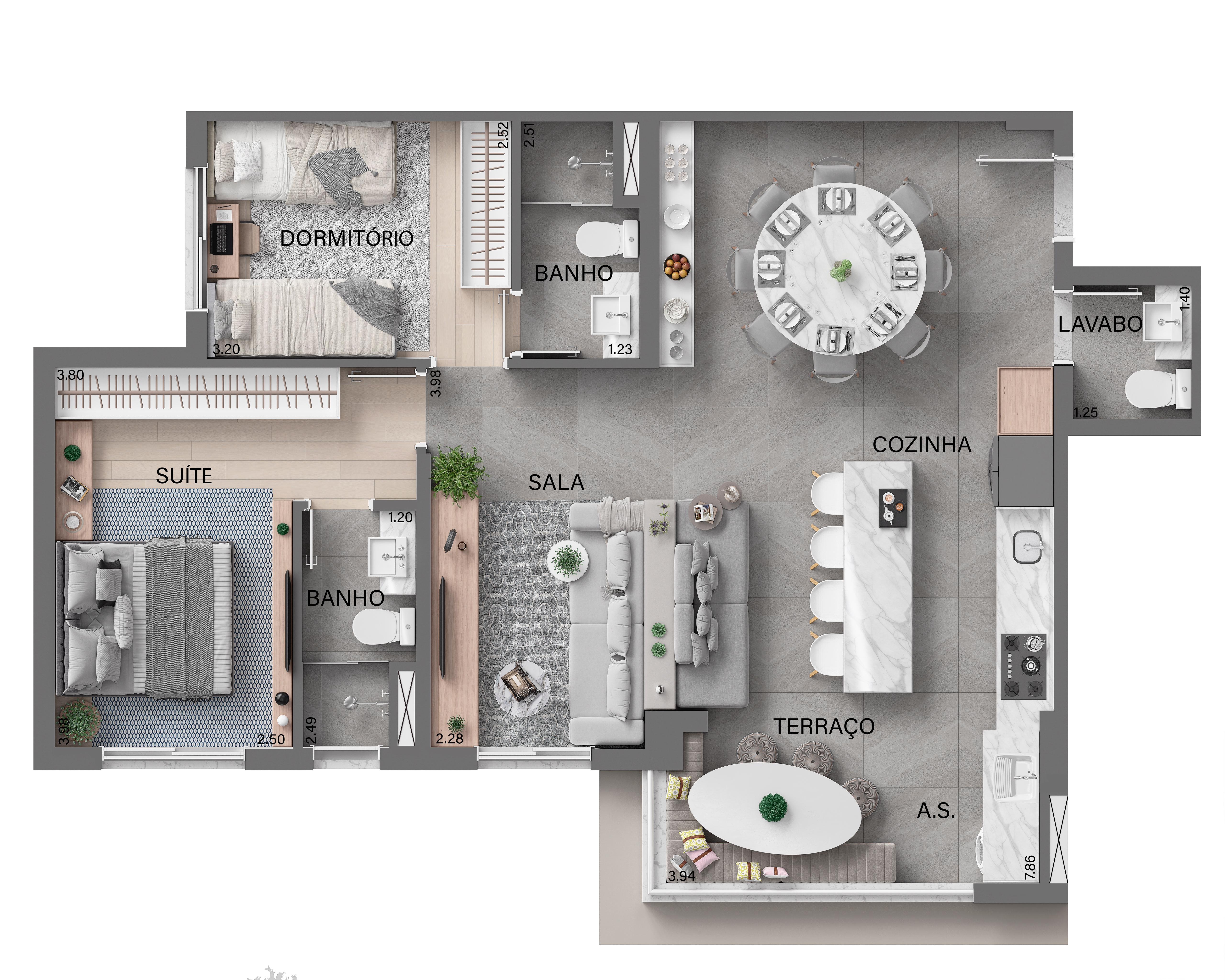 Apartamento, 2 quartos, 57 m² - Foto 11