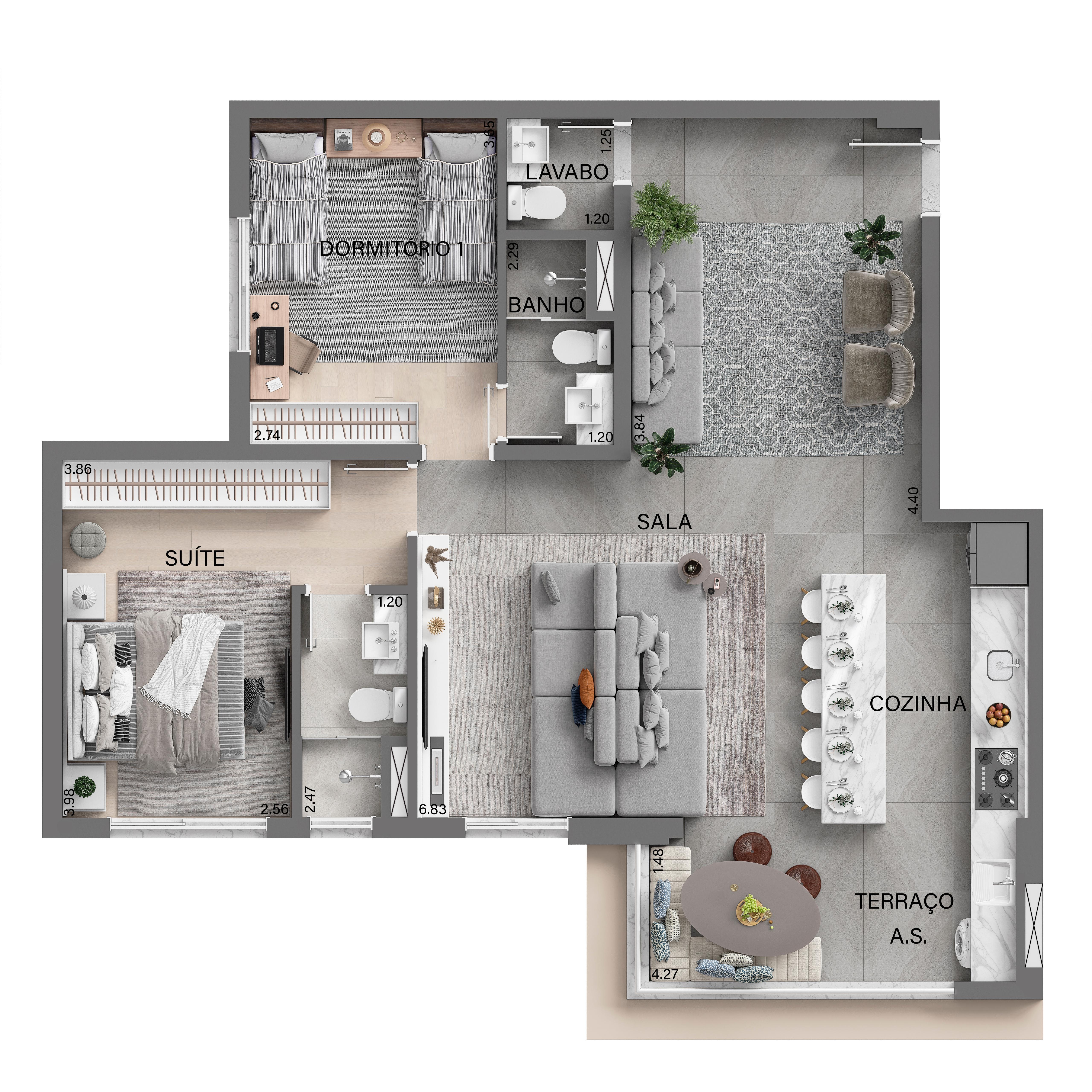Apartamento, 2 quartos, 57 m² - Foto 13