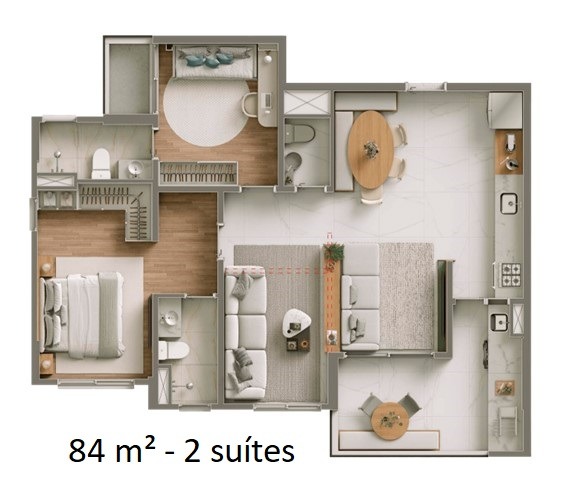 Apartamento, 2 quartos, 67 m² - Foto 23
