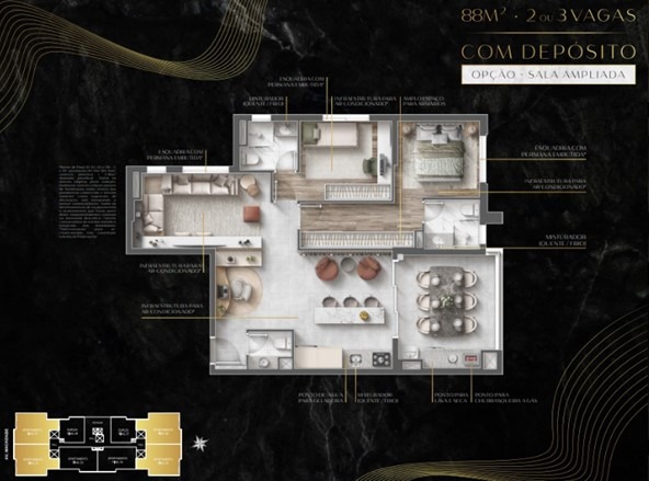 Apartamento, 3 quartos, 87 m² - Foto 43