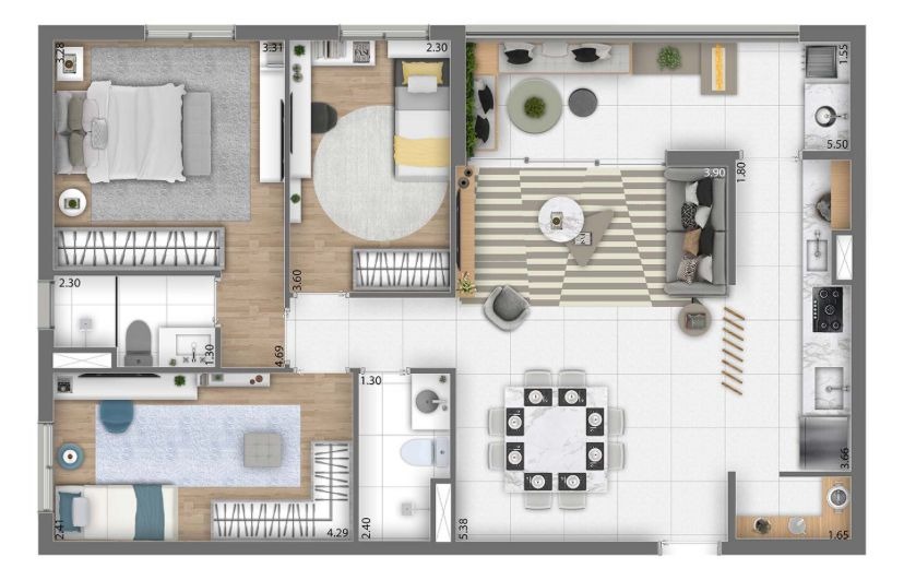 Apartamento, 3 quartos, 89 m² - Foto 6