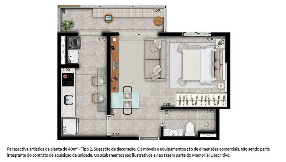 Apartamento, 1 quarto, 40 m² - Foto 8