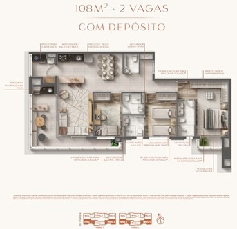 Apartamento, 3 quartos, 108 m² - Foto 3