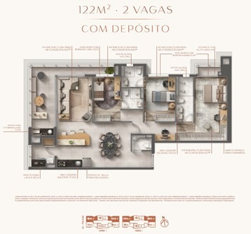 Apartamento, 3 quartos, 122 m² - Foto 3