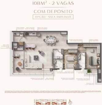 Apartamento, 3 quartos, 108 m² - Foto 2