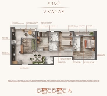 Apartamento à venda com 3 quartos, 93m² - Foto 3