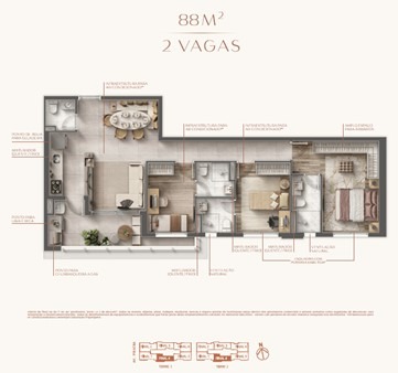 Apartamento, 3 quartos, 88 m² - Foto 3