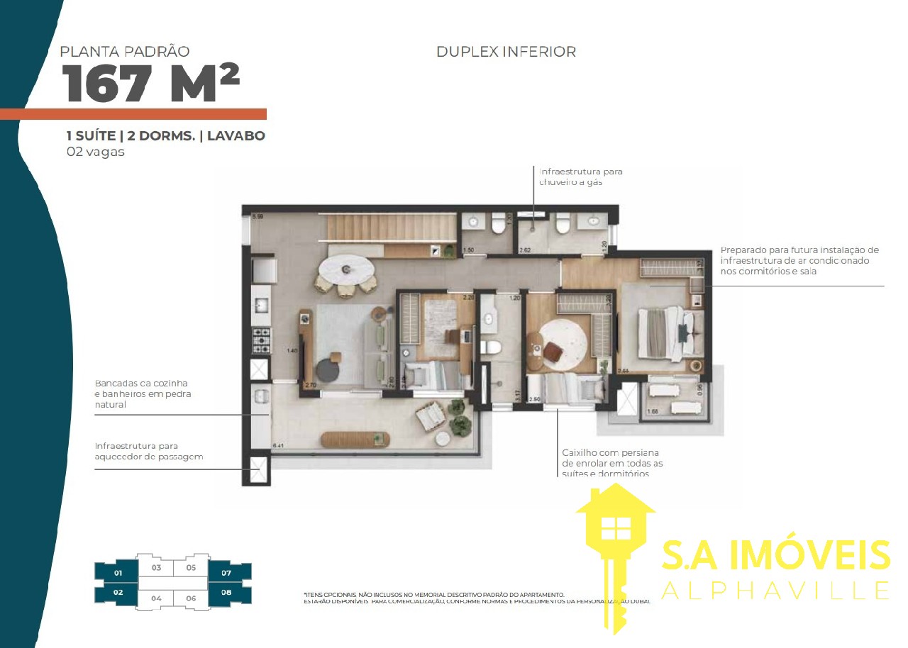 Apartamento, 3 quartos, 167 m² - Foto 2