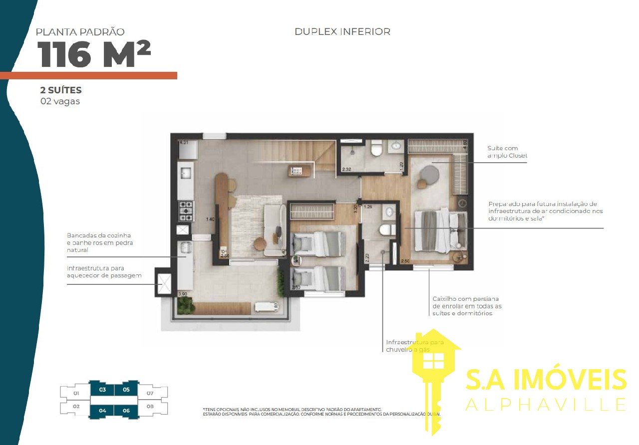 Apartamento, 2 quartos, 116 m² - Foto 2