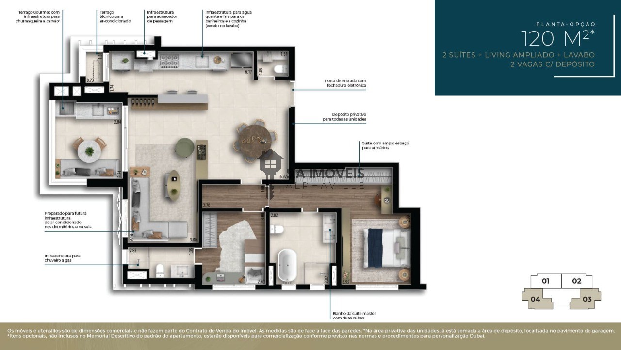 Apartamento, 3 quartos, 119 m² - Foto 5