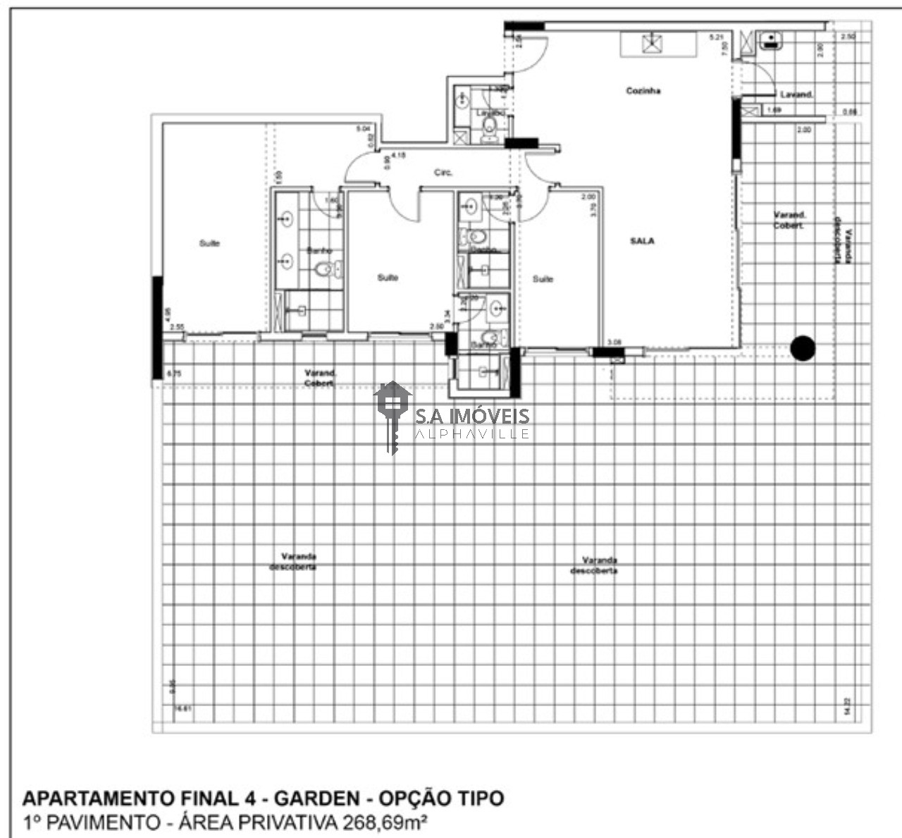 Apartamento, 3 quartos, 268 m² - Foto 1