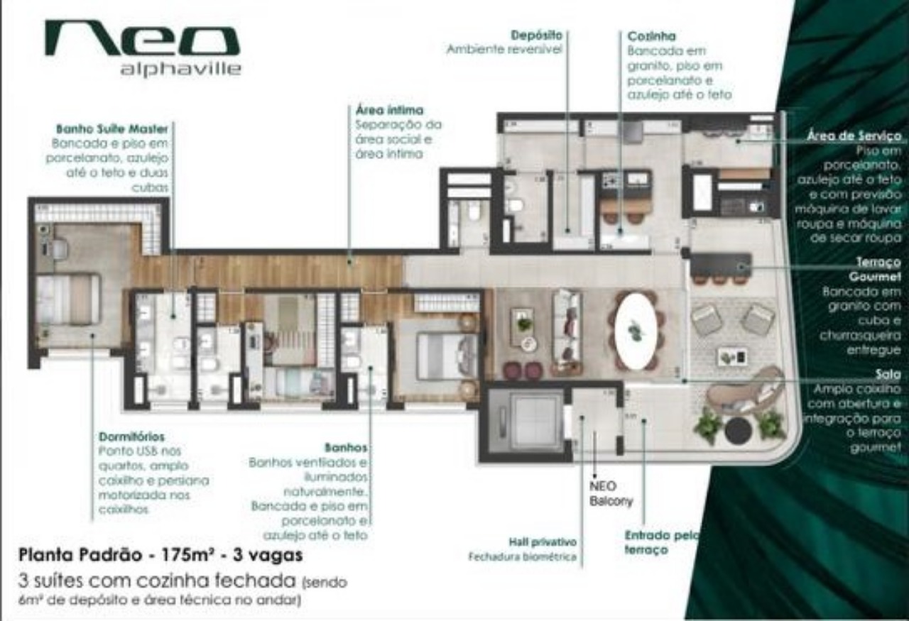 Apartamento, 3 quartos, 173 m² - Foto 20