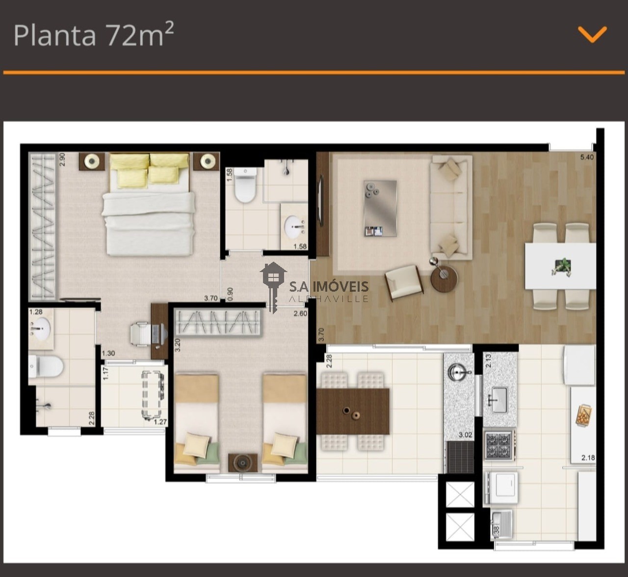 Apartamento, 2 quartos, 72 m² - Foto 23