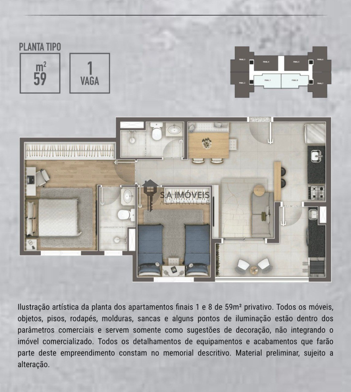 Apartamento, 2 quartos, 59 m² - Foto 27