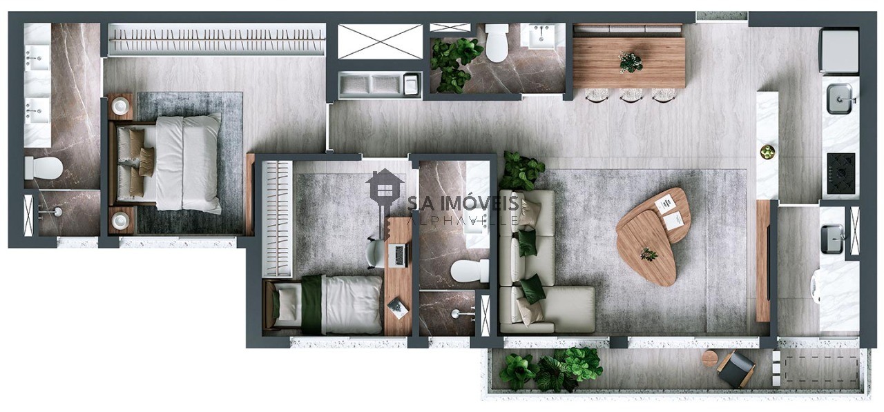 Apartamento, 2 quartos, 82 m² - Foto 14