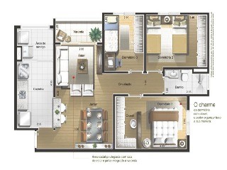 Apartamento, 2 quartos, 65 m² - Foto 4