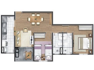 Apartamento, 2 quartos, 64 m² - Foto 9