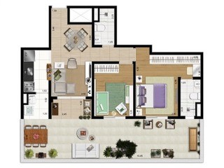 Apartamento, 2 quartos, 56 m² - Foto 15