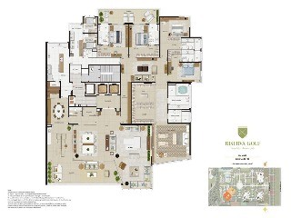 RISERVA GOLF VISTA MARE RESIDENZIALE, APARTMENT IN RIO DE JANEIRO BRAZIL, apartamento 5 quartos em Barra da Tijuca Rio de Janeiro RJ